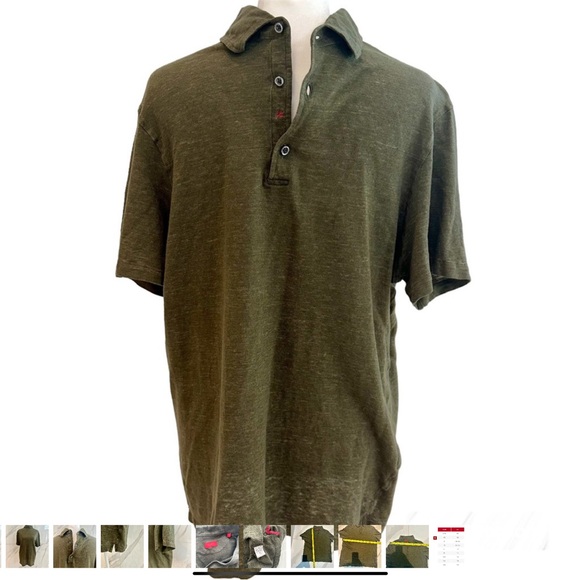 Isaia Other - Isaia Linen Polo Shirt